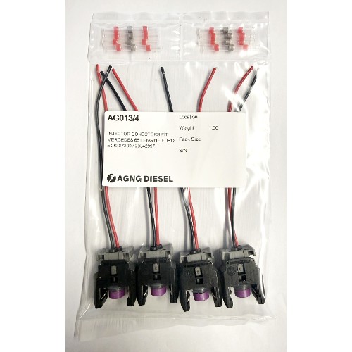 Injector Conectors Set of 4 AG013/4 Fit Mercedes 651 Engine Euro 5 28307309